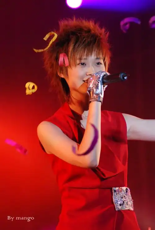 李宇春亮相在西安举办的"2007超级女声大型演唱会",现场演唱《n 1》