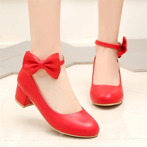 创京懿选小孩子穿的高跟鞋女童礼服鞋中大童公主鞋皮鞋小女孩学生