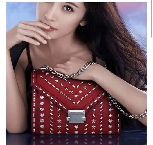 杨幂同款mk女士手提包小香风链条whitney梦幻美