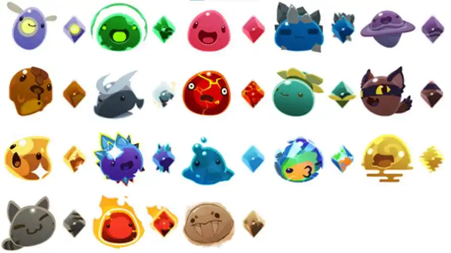 史莱姆牧场 所有史莱姆结晶出售价格的范围