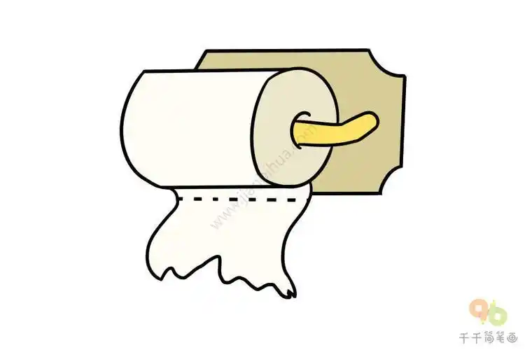 家用卫生纸简笔画生活用品简笔画不浪费纸和材料简笔画卡通卫生纸简笔