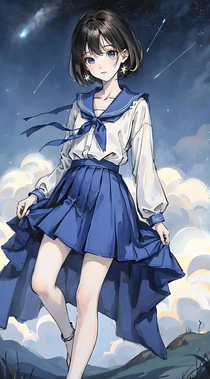 星空-阳光明媚#ai绘画 #二次元 #少女心壁纸 #图文伙伴 - 抖音