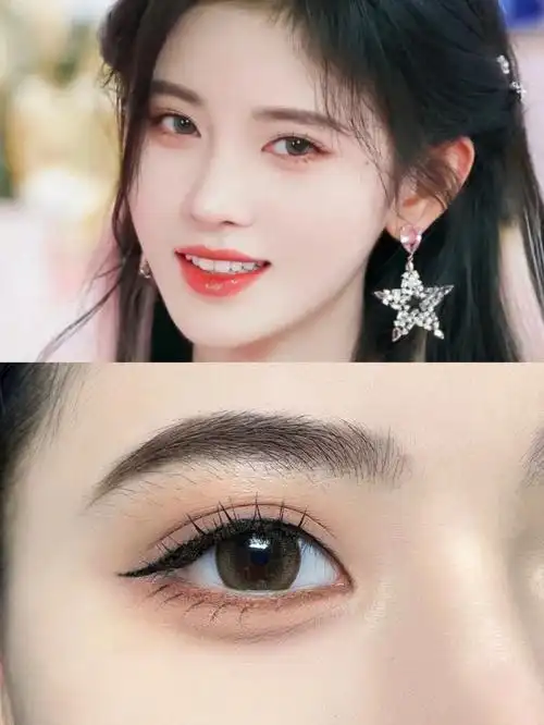 前几天看到的小鞠直播图,发现妆容整体有做减法!