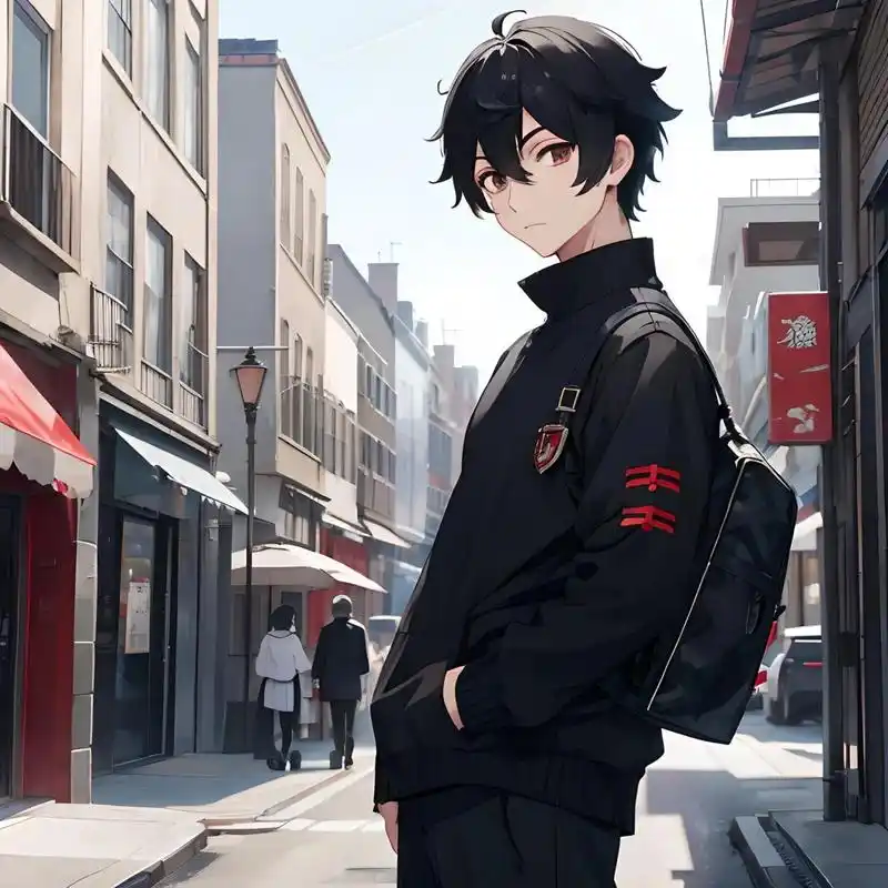 高清侧身卡通动漫男头