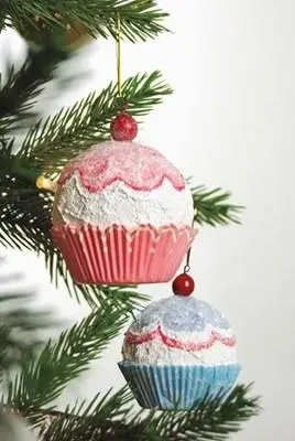 diy cupcake ornaments for your christmas tree
