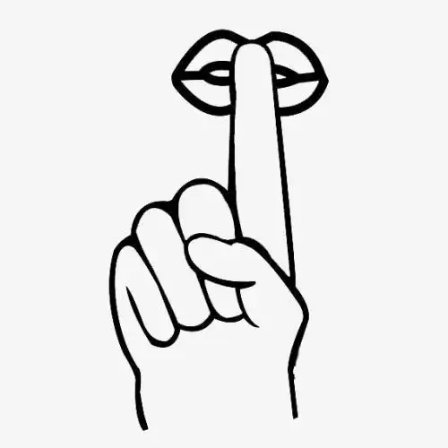 简笔画嘘手势的画法嘘的简笔画图片免费下载高清png