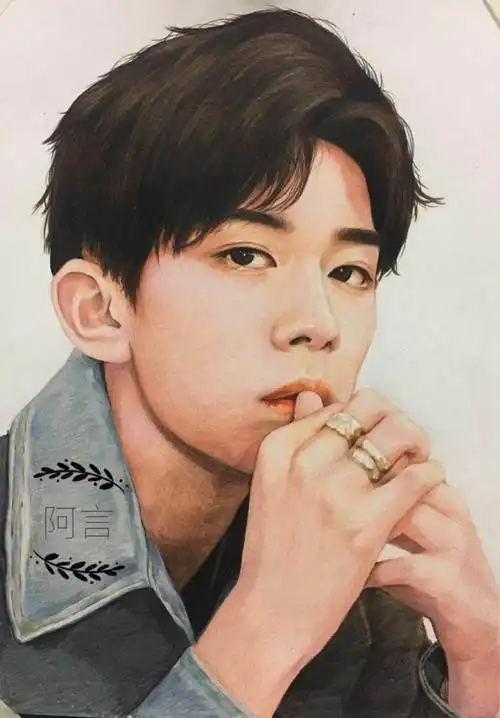 手绘易烊千玺