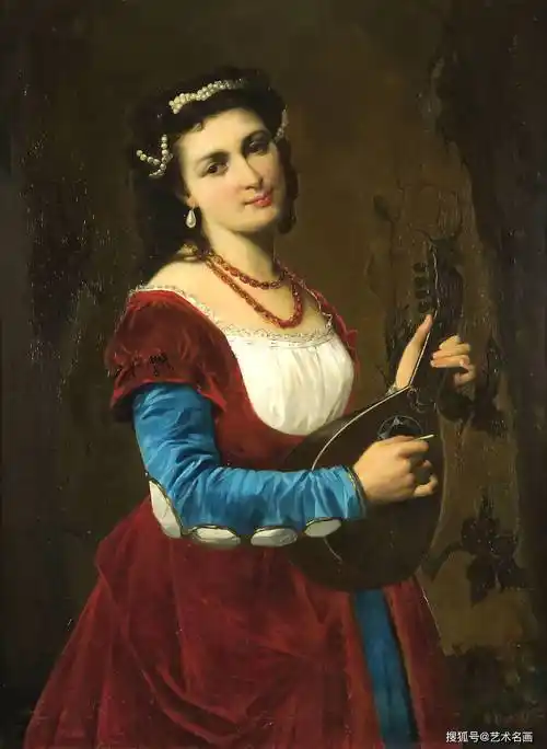 朦胧含蓄而又风韵优雅的古典女性肖像|艺术名画_油画_人物_美女