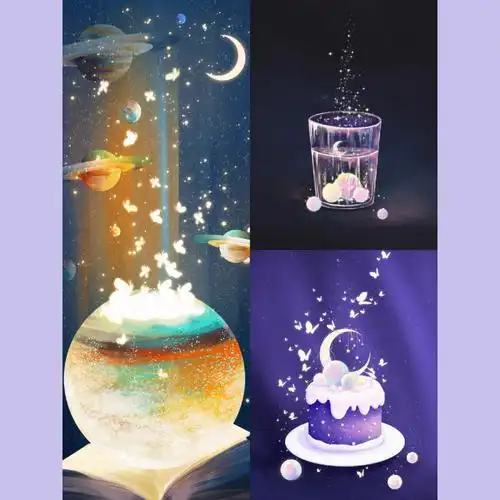 插画分享丨浪漫宇宙插画来啦