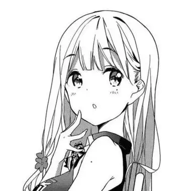 女生头像二次元黑白头像