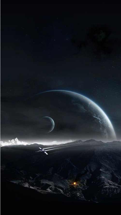 黑色互联网科技手机端h5背景