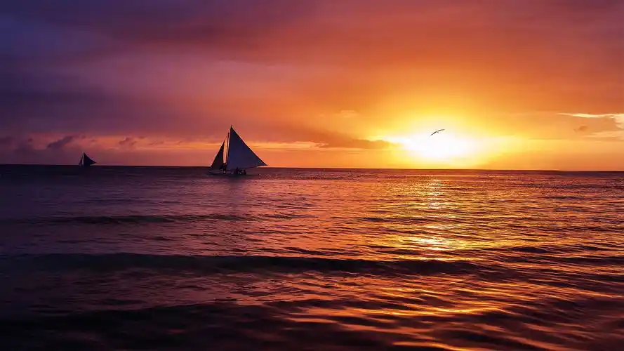 唯美的海边风景图片桌面壁纸