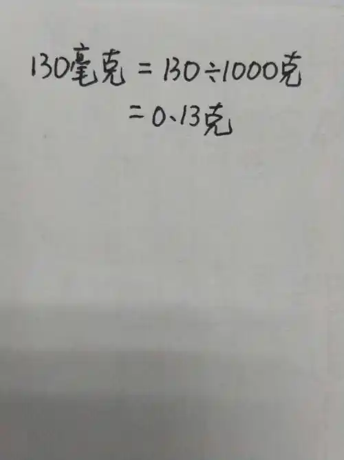 1 克 (g) 等于毫克 (mg).