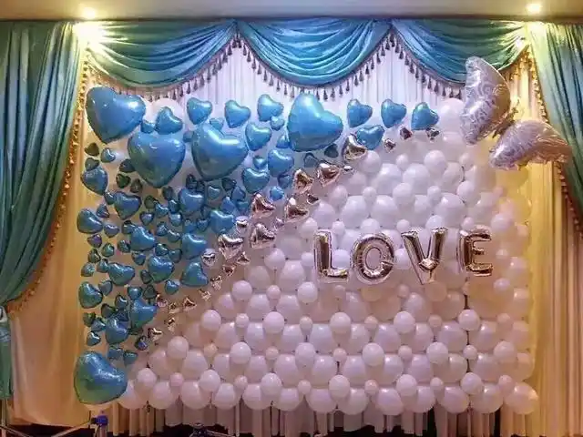 婚房布置气球效果图婚房布置气球