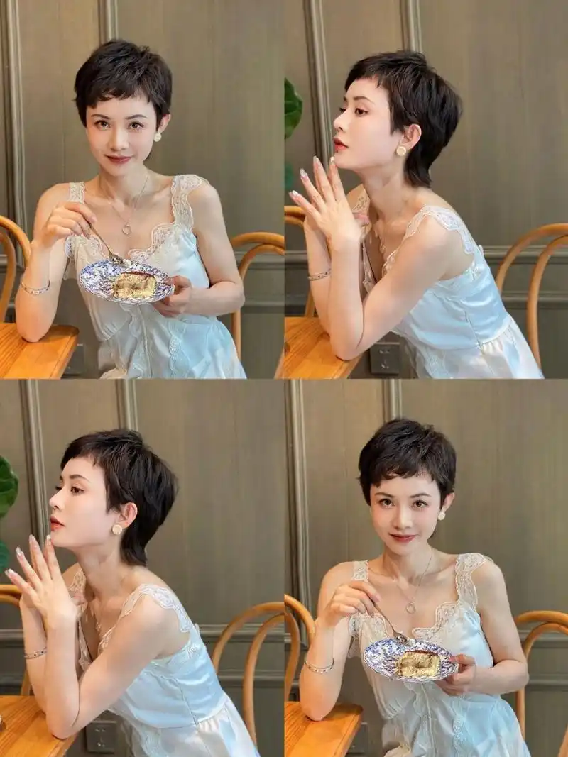 轻奢风女生减龄短发 	 女生一定要尝试的短发 露耳短发