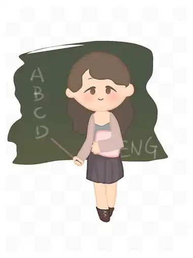 1401140118小清新蜡笔风在黑板前讲课的语文数学英语物理化学老师114