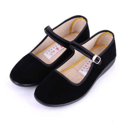 包邮实在人老北京布鞋酒店工作女士黑色软底广场舞舞蹈妈妈女单鞋