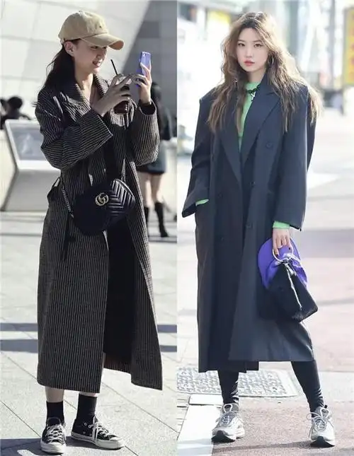韩国满街都是"黑风衣"穿搭,她们是如何做到时髦还不拉低气质的