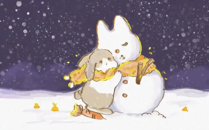 临摹平板手绘小兔子