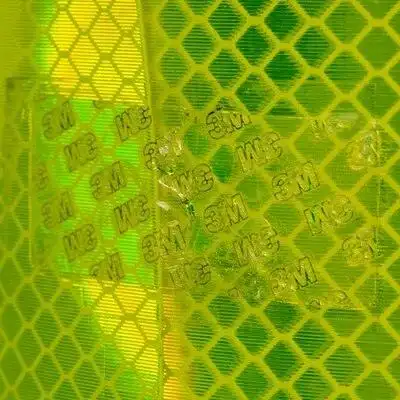 3m 钻石级校车反光标识 4083, 荧光黄绿色, 5 厘米 x 45.