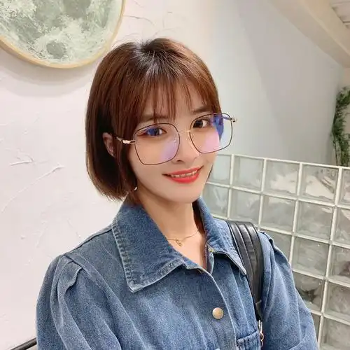 2020新款大框防蓝光眼镜框女 轻盈近视眼镜学生配镜 时尚素颜眼镜