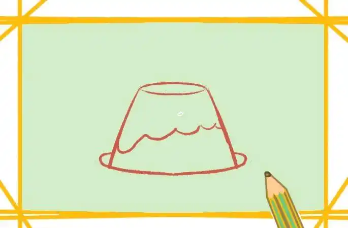 零食之布丁简笔画教程步骤图片