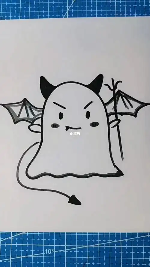 爸爸十秒画的恶魔和我画的恶魔 "简笔画教程 #简笔画教程