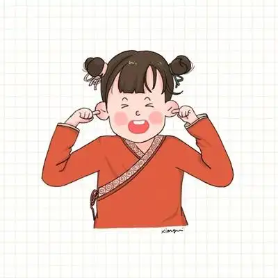 卡通丫头头像调皮可爱小丫头图片