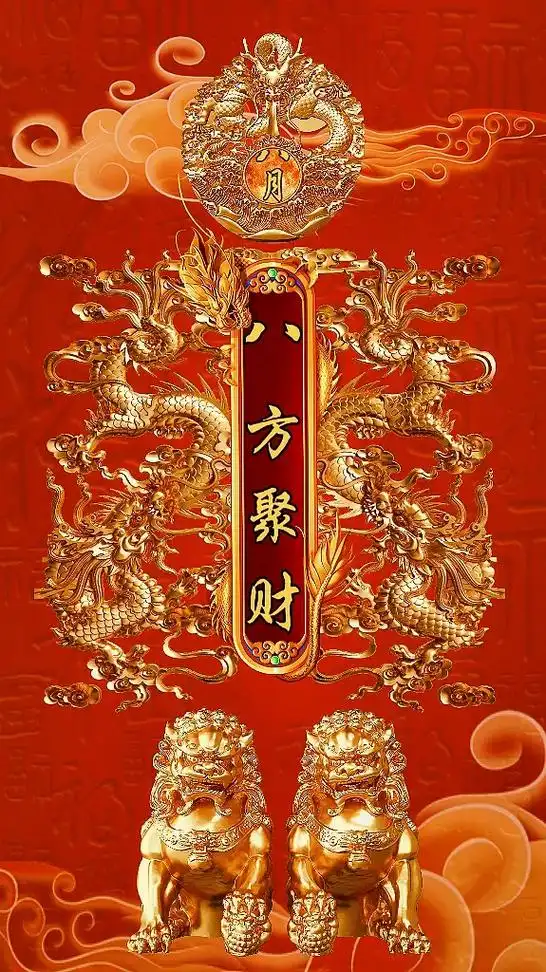 八方聚财 #送你一张壁纸 #见者好运 #手机壁纸 - 抖音