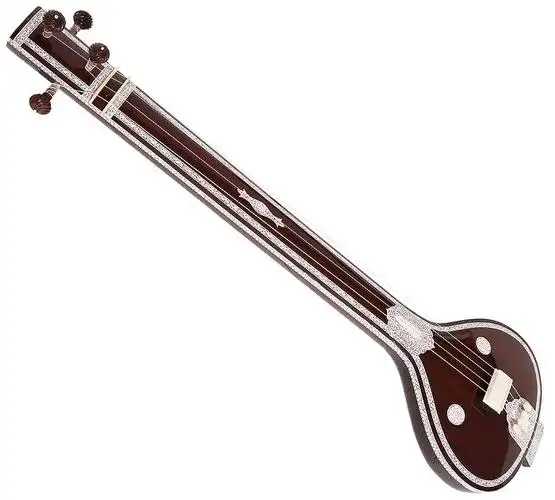 印度进口乐器扁平tanpura坦布拉琴专业冬不拉冥想冬不拉