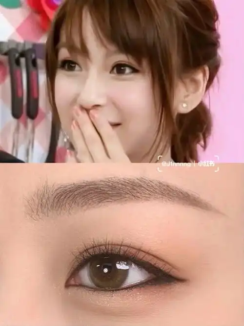 angelababy早期仿妆无辜狗狗眼混血妆