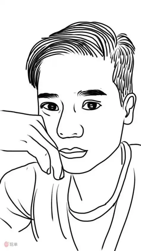 ps如何画简笔画卡通肖像