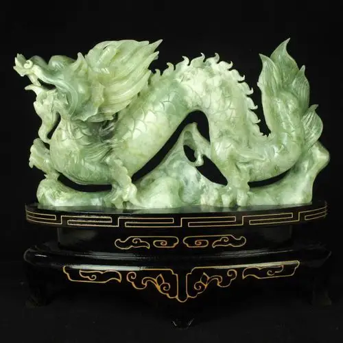 天然玉龙玉雕摆件生肖龙摆设玉器龙属