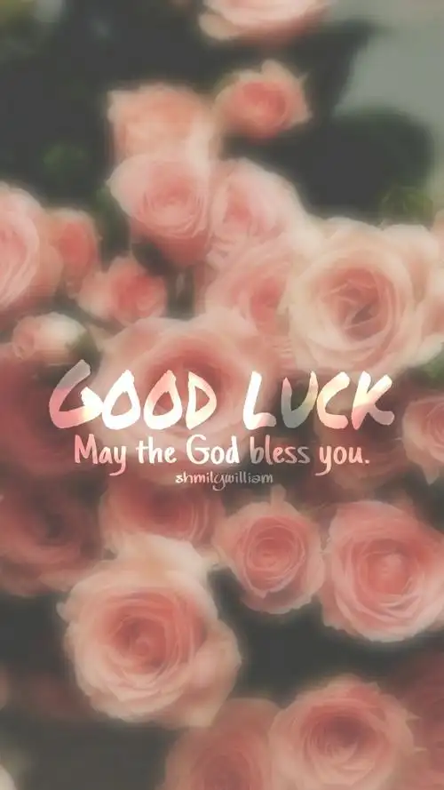 good luck祝你好运 英文壁纸 文字壁纸 手机壁纸 离别 「shmily