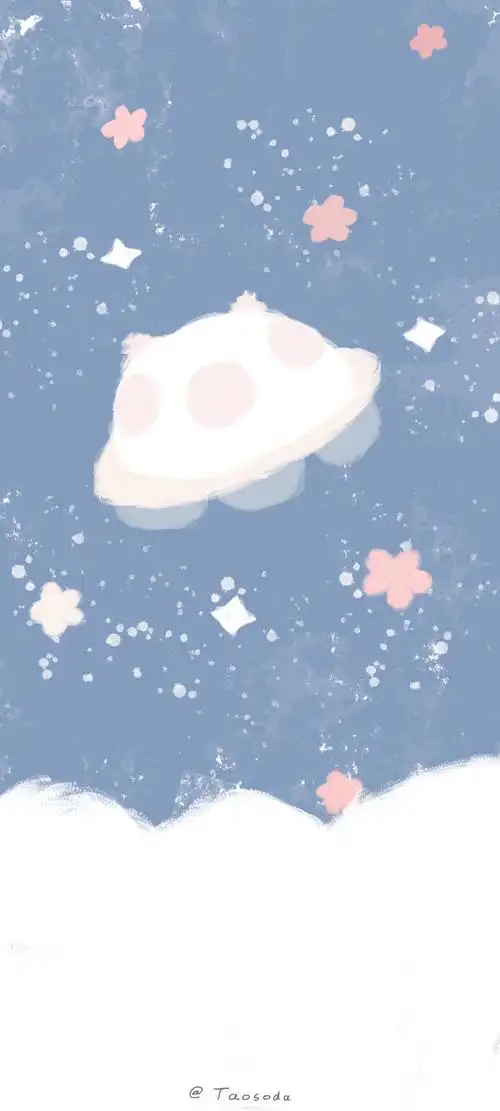 这么可爱的蓝色系壁纸竖个大拇指不过分吧