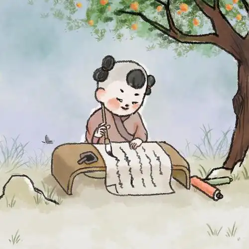 水墨古风儿童插画封面合集