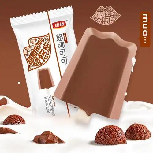 康怡网红雪糕牛奶巧克力榴莲口味冰淇淋冷饮冰棒冰淇淋
