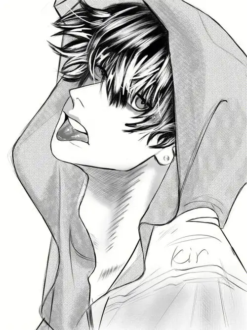 尝试一下画男生