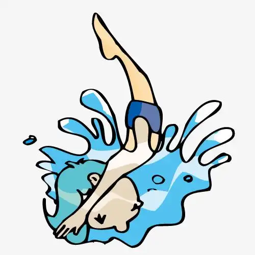 游泳的人免抠素材免费下载_觅元素51yuansu.com