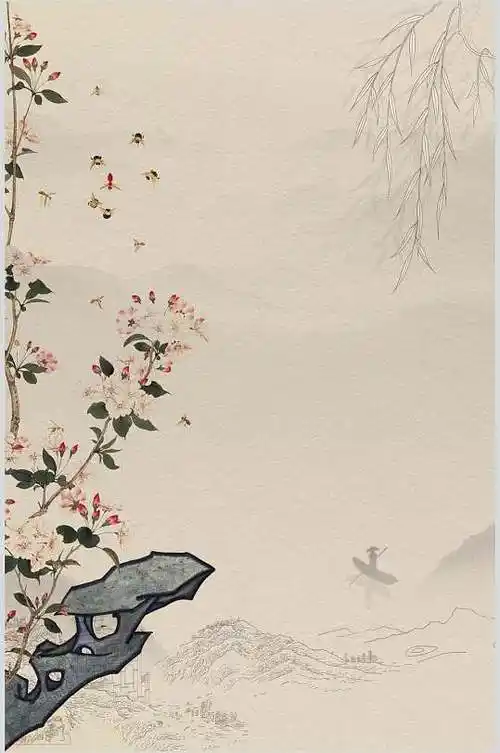 古风韵雅高贵国风背景图片