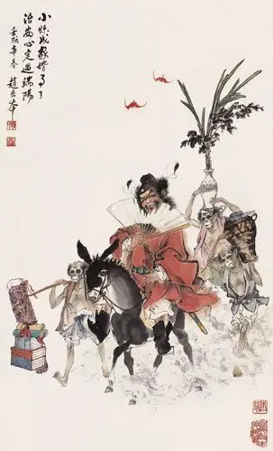 国画钟馗图像欣赏一