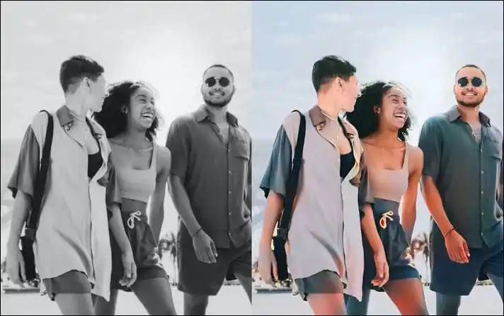 一个黑白照片变彩色小妙招,黑白照片上色教程教会你