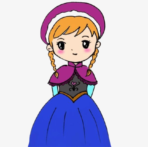 女孩 穿裙子的女孩 卡通女