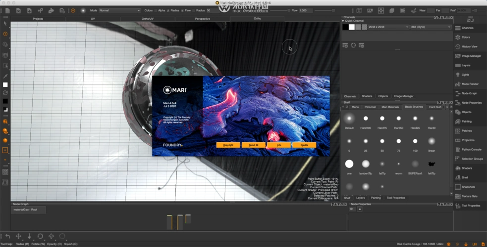 3d纹理贴图制软件the foundry mari for mac