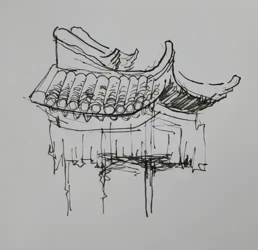 朱军老师钢笔古建筑画法(二)