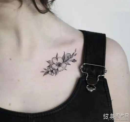 木槿花纹身图案欣赏寓意十足的韩国国花设计