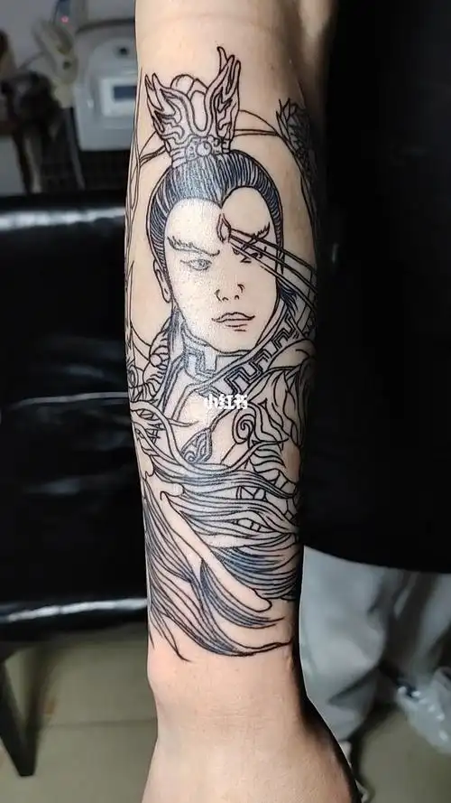 傳統紋身  #二郎神纹身  #小臂纹身