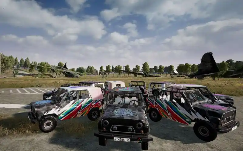 绝地求生pcs7吉普车皮肤全方位展示