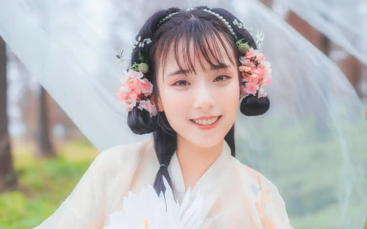 古风汉服美女仙气写真图片桌面壁纸