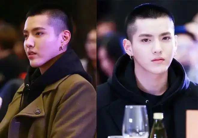 同样也是为戏理平头,当时吴亦凡可把大家吓了一跳!